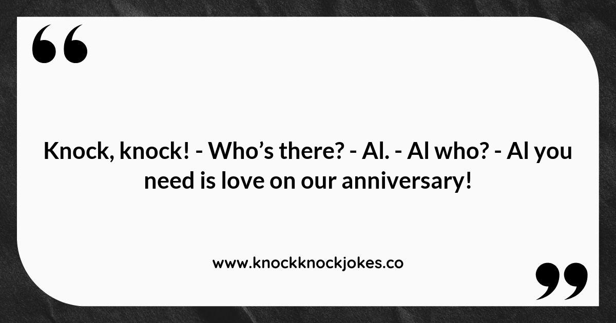 Anniversary Knock Knock Jokes for Couples Who Love Puns Anniversary Knock Knock Jokes for Couples Who Love Puns
