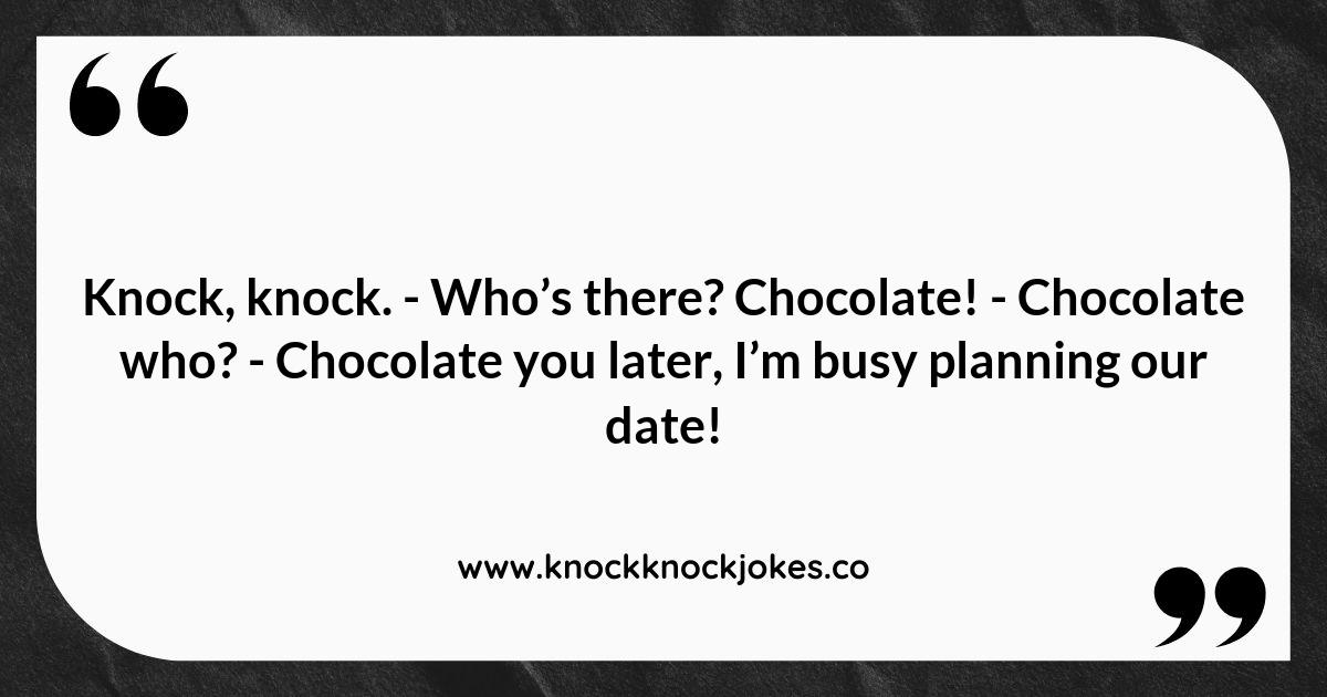 Chocolate Knock Knock Jokes for Valentine's Day Fun Chocolate Knock Knock Jokes for Valentine's Day Fun