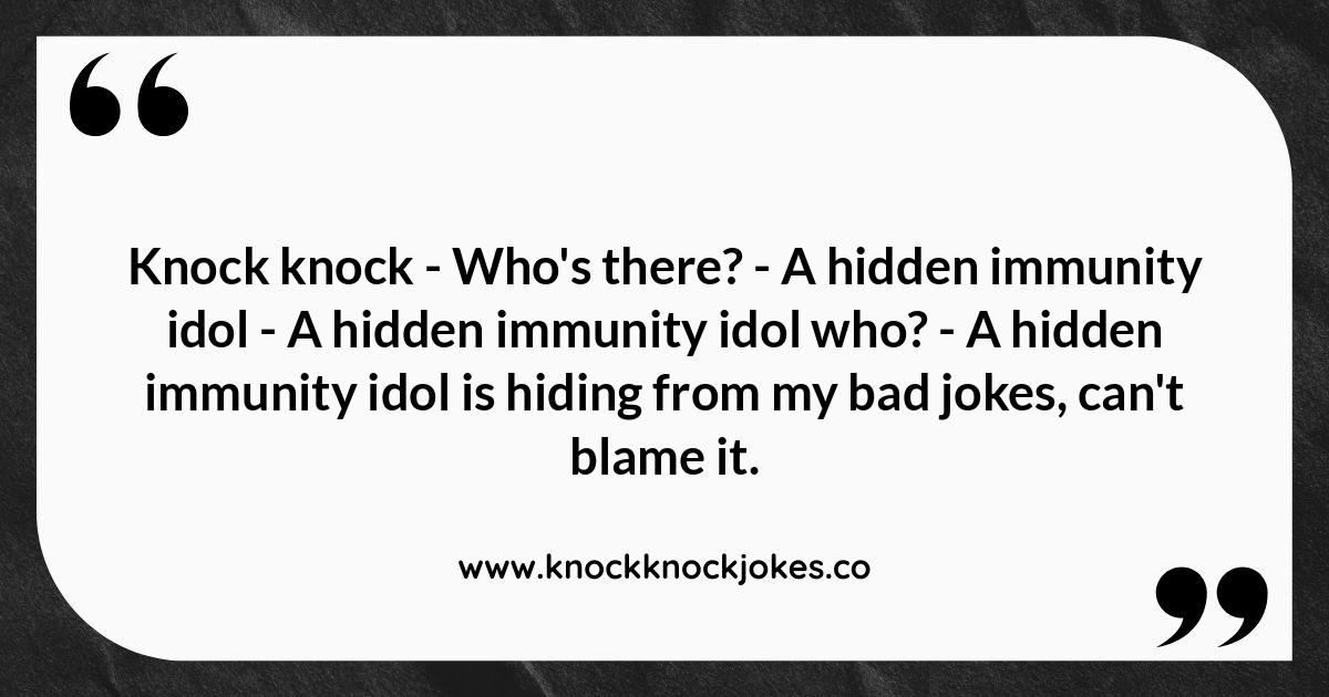 Knock-Knock: Survivor Edition - Tribal Council Comedy Knock-Knock: Survivor Edition - Tribal Council Comedy