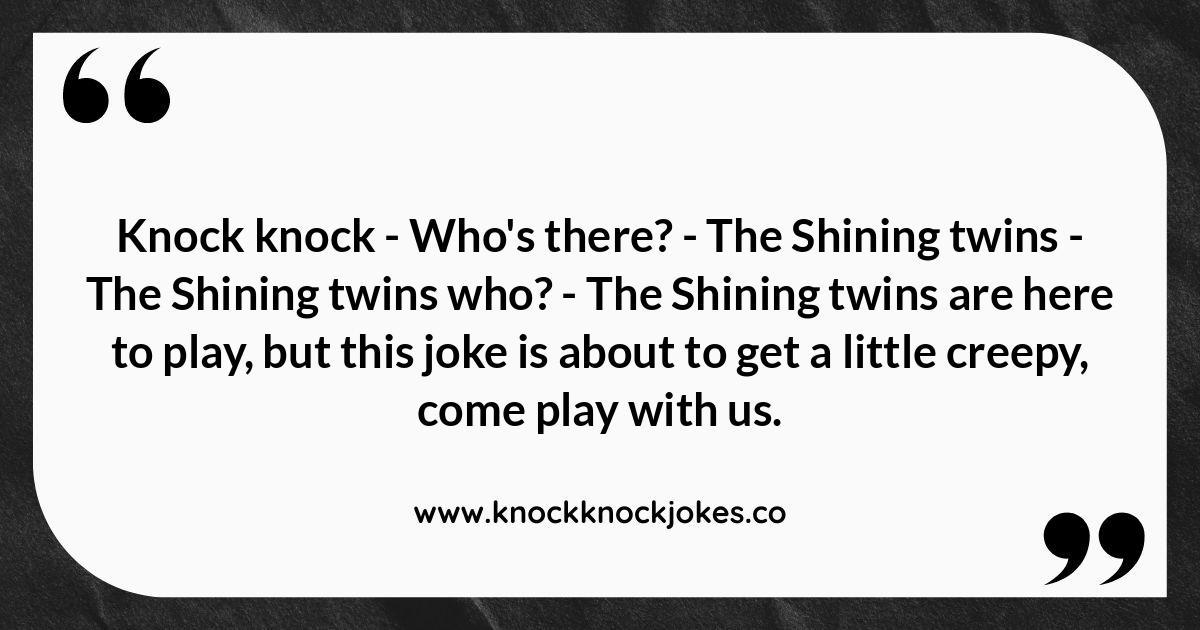 Spooky Knock-Knock Jokes with a Horror Movie Twist Spooky Knock-Knock Jokes with a Horror Movie Twist
